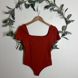 Express Burnt Orange Tee Bodysuit